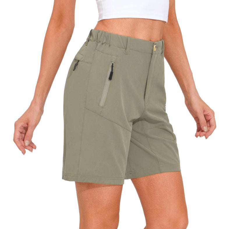Little Donkey Andy Women's Stretch Quick Dry Cargo Shorts for Hiking, Camping, Travel Silver Sage Size XXL - Image 3